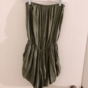 AE olive green romper
